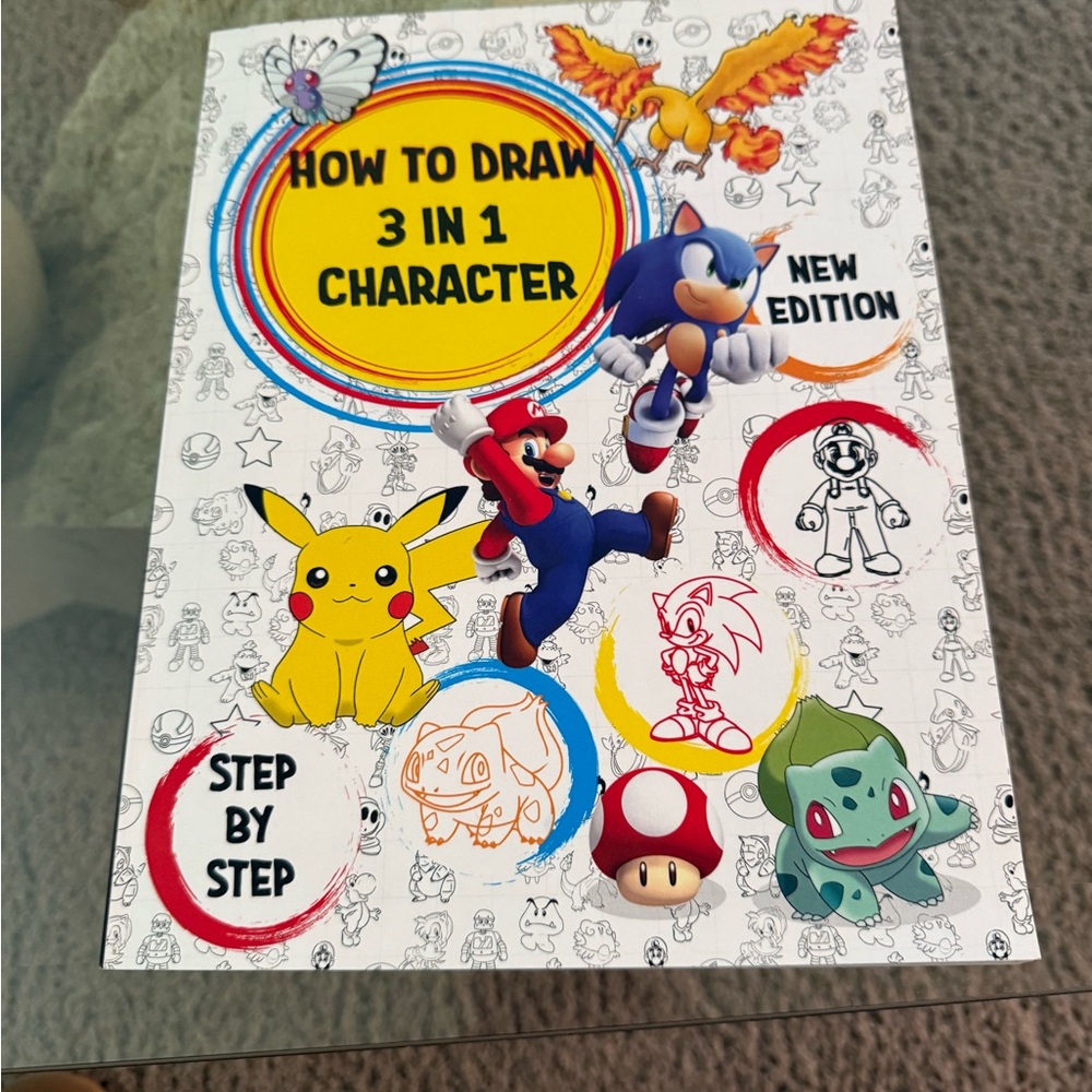 How to Draw 3 in 1 Character Book